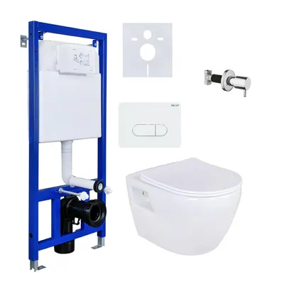 Produktbild von Hänge Dusch WC Taharet Bidet Toilette Vorwandelement Spülkasten Komplettset