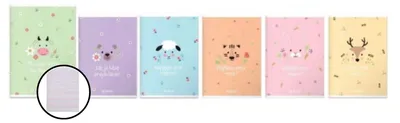 Zdjęcie produktu dla Zeszyt A5 16k linia podwójna dwukolorowa Pastel Cute Herlitz