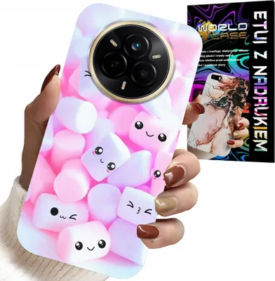 Zdjęcie produktu dla Etui Do Realme 14 Pro+ 5G - Wzór W Słodkie Pianki, Obudowa, Plecki