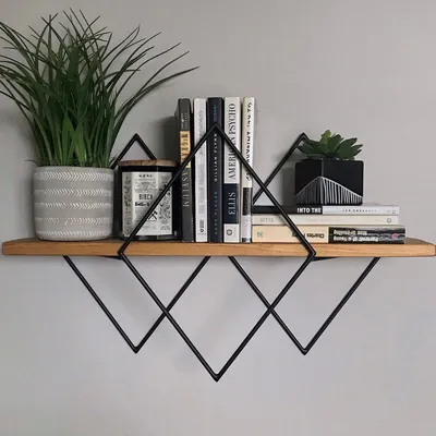 Immagine prodotto di Cadeo - Mensola, 41x15x32h cm Marrone Noce Scuro, un Ripiano