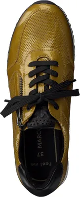 Produktbild von MARCO TOZZI Damen Sneaker Halbschuh Schnürschuh glänzend 2-23782-29, Größe:39 EU, Farbe:Gelb