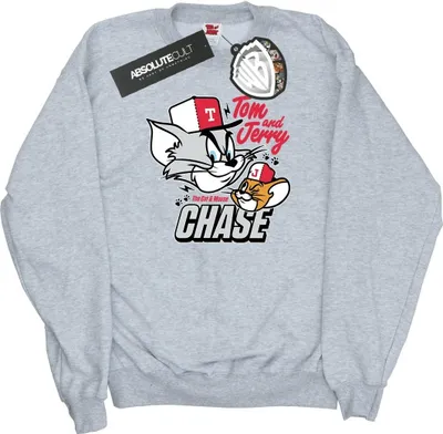 Produktbild von Tom And Jerry - "Cat & Mouse Chase" Sweatshirt für Herren BI46984 (XL) (Grau)