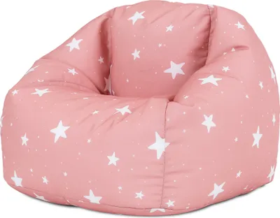 Produktbild von icon Sitzsack Sessel Bean Bag Für Kinder Sternenklar, 53cm X 50cm, Rosa, Kindersitzsack Wasserabweisend, Sitzsäcke Für Den Innen- Und Außenbereich mit Füllung - Hergestellt in Deutschland