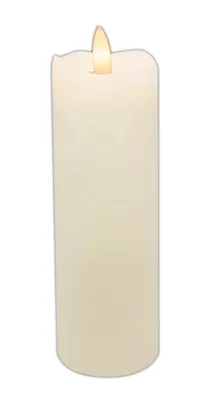 Produktbild von LED KERZE Echtwachs flackernd Ø5cm Cremeweiss 16cm flammenlos Echtwachskerze Wachs Licht Deko 11