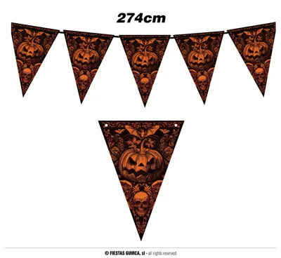 Produktbild von Wimpelgirlande Kürbis Halloween -