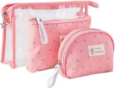 Produktbild von Famanu Kulturtaschen Set für Damen und Herren - Wasserfest, groß, mit Reißverschluss
