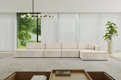 Produktbild von ALTDECOR Ecksofa in L-Form IREA-L3-v4 412x165x77 cm Beige Corner Sofa Eckcouch Couch Wohnlandschaft Cauchsofa