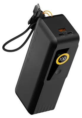 Image de Xtorm NextGen Powerbank 70W, 27 000 mAh, 2 x USB-C / 1 x USB-A, Résistant en avion, Convient pour Samsung et iPhone, Noir