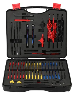 Image de Kit de câbles de test pour véhicules, comprenant 92 pièces – Outil de diagnostic universel – Câbles de mesure multifonctionnels – Test de circuits – Maintenance électrique