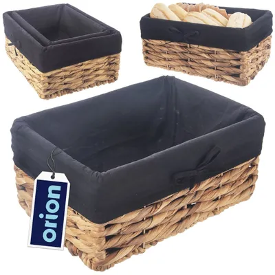 Obrázek produktu pro Orion úložný koš Policový koš Úložný box Košík pletený přírodní 30x20x14 cm