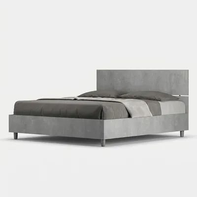Produktbild von Bettkasten Doppelbett 160x190cm Grau Demas Concrete