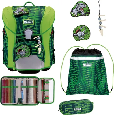 Produktbild von Scout MIcro DIN Danger Dino Schulranzen Set 4-teilig