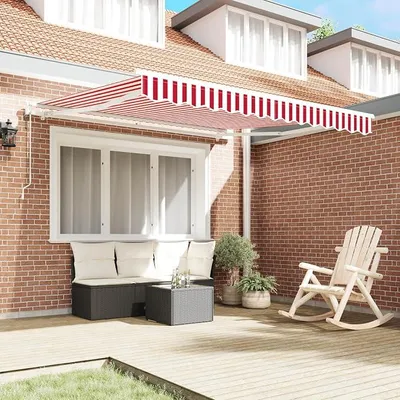 Produktbild von Elektrische Markise 300x250 cm Elektrisch Automatisch Gelenkarmmarkise 250 Breit Sonnenmarkise Terrasse Terassenmarkise Gelenkmarkise mit Handkurbel Kassettenmarkise
