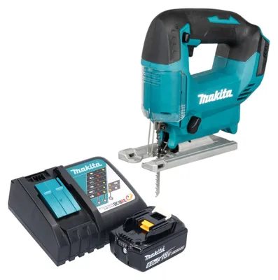 Image de Scie sauteuse pendulaire sans fil Makita DJV 186 RG1 18 V + 1 batterie 6,0 Ah + chargeur
