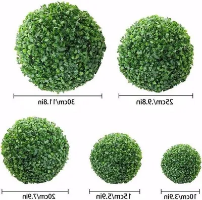 Zdjęcie produktu dla Zestaw 2 plastikowych kul do topiary, do ogrodu i dekoracji imprezowych