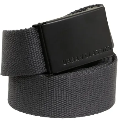 Image de Urban Classics TB305 | Canvas Belts One Size - Couleur : Charcoal/Black - Taille : One Size