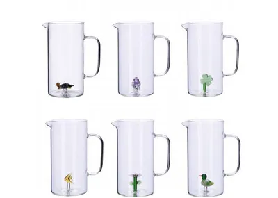 Image de Carafe en verre avec figure 3D 1,2cl 6 modèles au choix