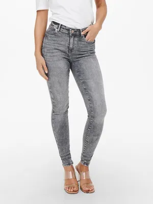 Produktbild von Only Power Mid Push Up Jeans Grau M / 34 Frau Grau M
