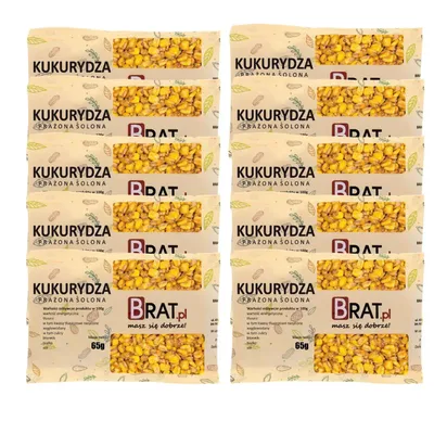 Obrázok produktu pre Pražená slaná kukurica 10 x 65 g Brat.pl