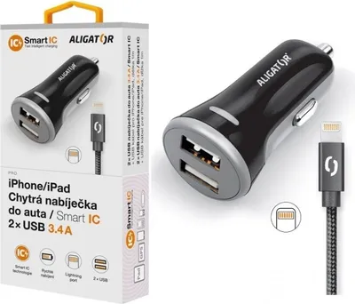 Produktbild von Aligator CHS0007, Auto, Zigarettenanzünder, 24 V, Schwarz