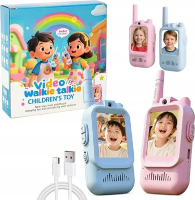 Zdjęcie produktu dla Zestaw 2 Radiotelefon Krótkofalówka Walkie Talkie Obraz Video LCD XREC / DJ05
