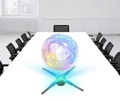 Produktbild von Hologramm-Ventilator – 3D-LED-Werbedisplay mit Fernbedienung für Geschäfte