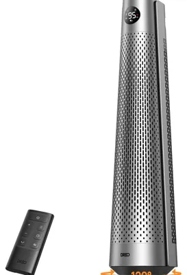 Zdjęcie produktu dla Grzejnik wentylatorowy ceramiczny - 2000 W - Biały - PTC, oscylacja, 25 dB, pilot