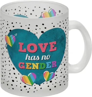 Produktbild von Love has no gender Glas Tasse