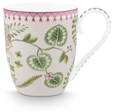 Produktbild von Pip Studio Henkelbecher Lily & Lotus Off White-Lila (450ml)