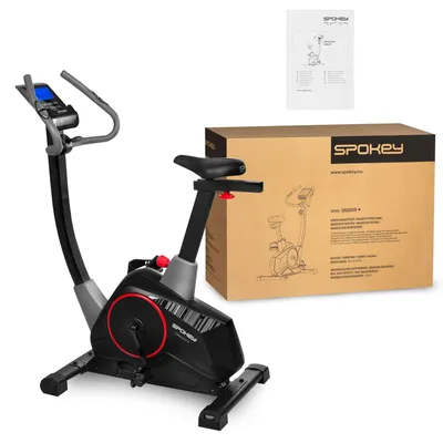 Image de Vélo d'appartement électromagnétique - Volante d'inertie de 8 kg et 24 niveaux de résistance - Vélo de fitness pour la maison