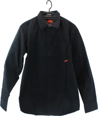 Produktbild von KTM Factory Team Männer Hemd in Schwarz mit Kontraststoff an Manschetten und Kragen in Größe S, M, L, XL, XXL, Größe:M