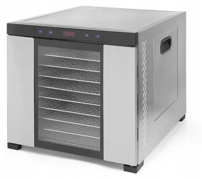Produktbild von Großer Lebensmitteltrockner Hendi Profi Line 10 Etagen, 10 Roste, Timer, 1 kW