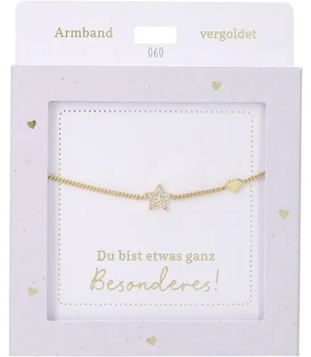 Produktbild von Depesche Armband Gold mit Stern - Freundschaft Schmuck Geschenk