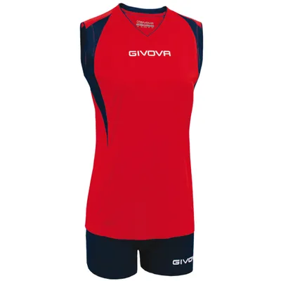 Produktbild von XS ROSSO/BLU|Givova Kit Spike Damen Volleyball Trikot-Set 2-teilig KITV07-1204