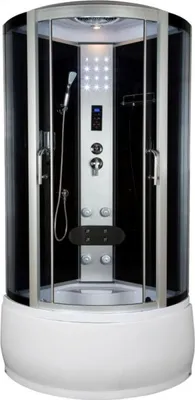 Produktbild von Kerra Hydromassagekabine Silver Prime 90x90 cm mit Duschwanne