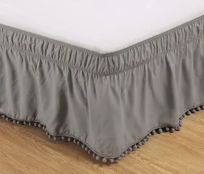Produktbild von Bettrock Elastisch – Staubschutz, 153x203 cm + 40 cm – Einfacher Schutz & Eleganz