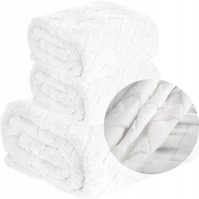 Produktbild von Design 91 Mikrofaser-Decke "Mięciutki" 170x210 cm Weiß