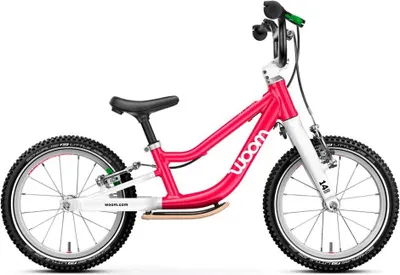 Zdjęcie produktu dla WOOM GO 1 Plus, Rowerek biegowy, Dzieci, Unisex, Wyprostowany, Aluminium, Czarny, Różowy, Biały