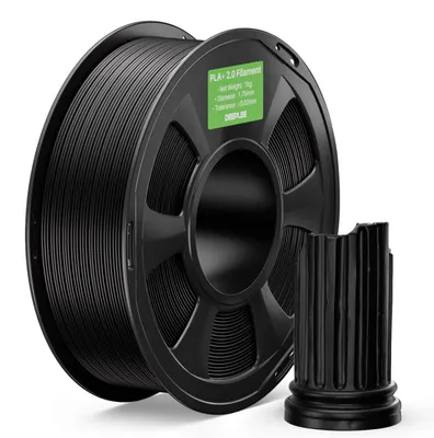 Produktbild von PLA+ Filament schwarz, 1,75 mm Durchmesser, 1 kg, für 3D-Druck