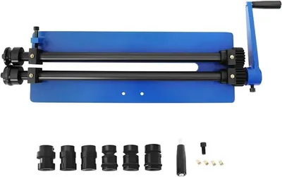 Obrázek produktu pro Ohýbačka plechu o tloušťce materiálu 1,2 mm, ohýbačka plechu pro zpracování plechu s 6 profilovými válci – ideální pro autoservisy a kovovýrobu