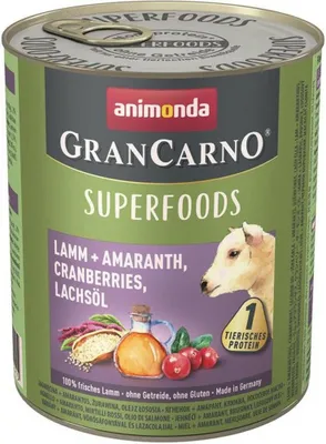 Image de Nourriture pour chiens humide animonda Gran Carno Superfood agneau & amarante 800 g