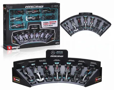 Produktbild von BBURAGO Formel 1, MERCEDES-AMG 7 Car SET