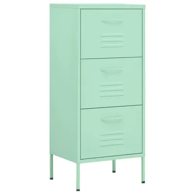 Produktbild von vidaXL Lagerschrank Minzgrün 42,5x35x101,5 cm Stahl