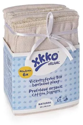 Productafbeelding van Prefolds van 100% Biologisch Katoen - Set van 6