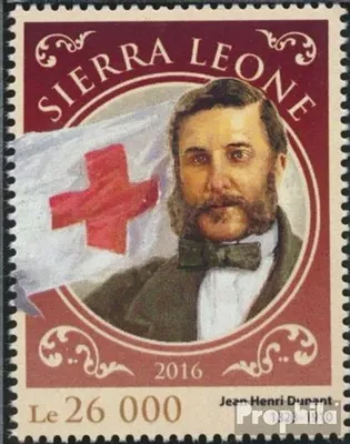 Produktbild von Briefmarken Sierra Leone 2016 Mi 7672 (kompl. Ausg.) postfrisch Henri Dunant