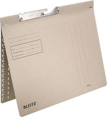 Produktbild von Leitz Pendelhefter A4 Combi grau mit Heftfalz und Aufreihband 80 mm für kaufmännische Heftung