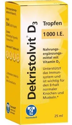 Zdjęcie produktu dla Dekristolvit D3 1000 j.m. krople 25 ml