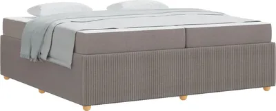 Produktbild von vidaXL Bettrahmen Taupe 200 x 200 cm Stoff