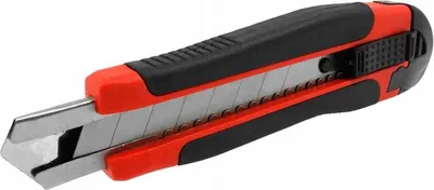 Obrázek produktu pro Nůž na tapetování, skládací čepel, 18 mm, univerzální, pevný, odolný
