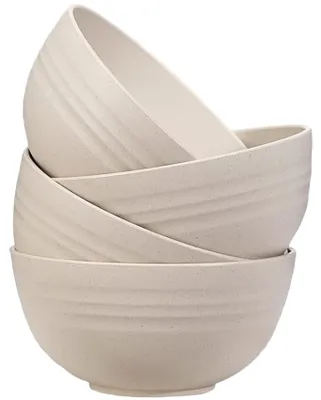 4er-Set unzerbrechliche Frühstücksschalen, 568 ml, PP, spülmaschinenfest